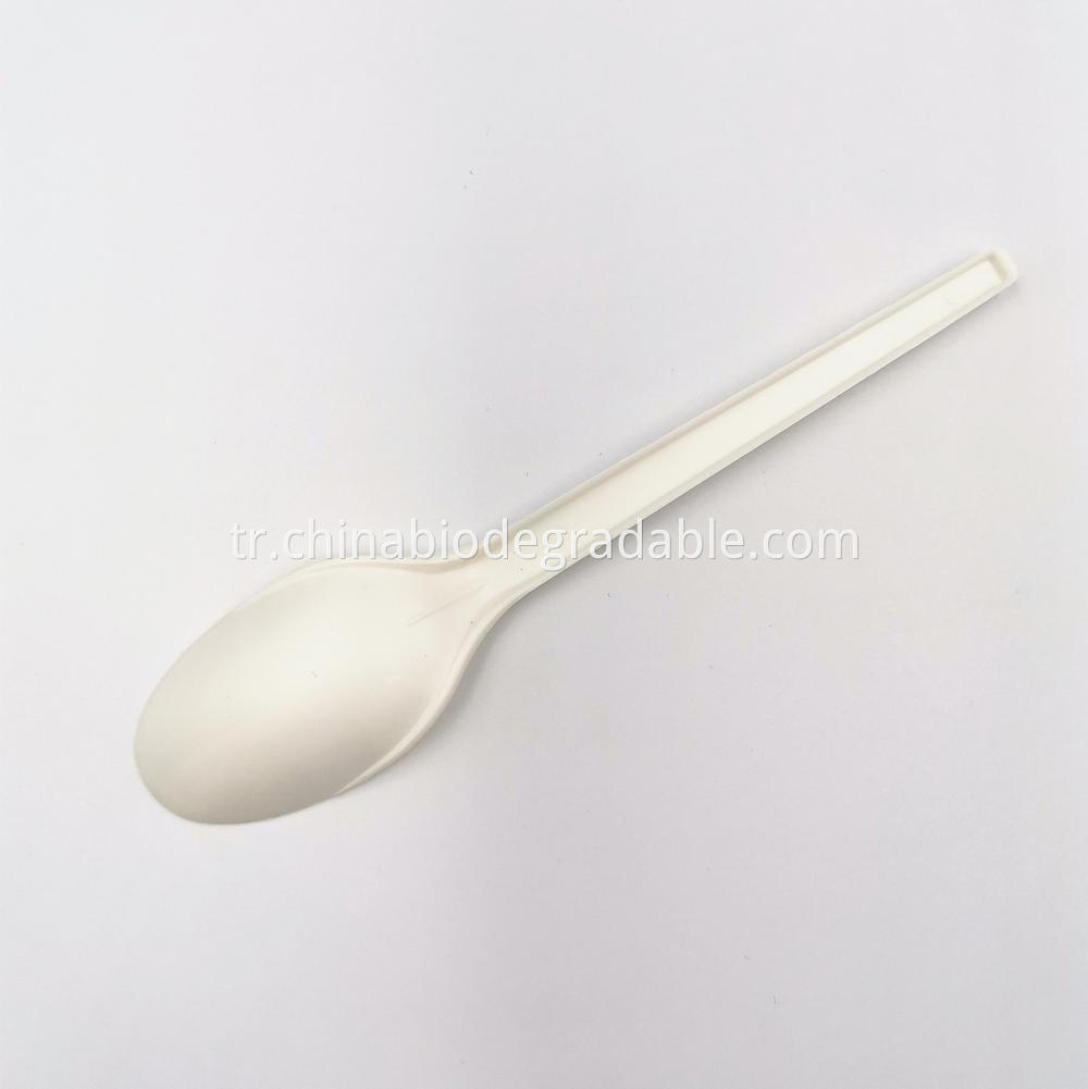 Compostable Disposable Non-toxic PLA Plastic Utensils Spoon